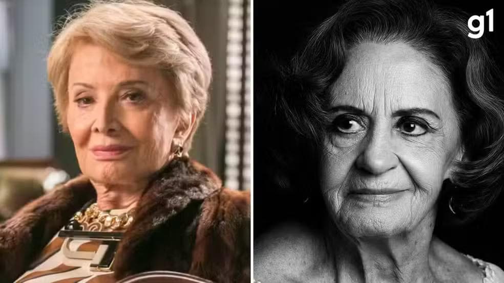 Glória Menezes e Laura Cardoso — Foto: Globo/ Paulo Belote; Reprodução/ Instagram