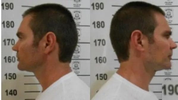 Daniel Vorcaro ao dar entrada na Penitenciária de Potim-SP • Reprodução