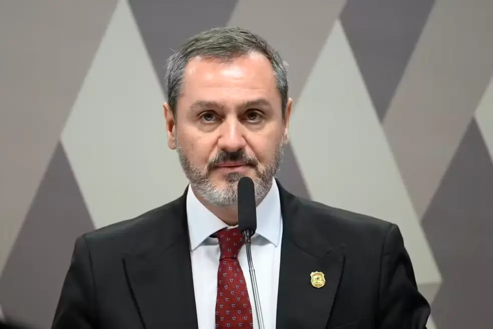 Diretor-geral da PF, Andrei Passos Rodrigues, em imagem de arquivo — Foto: Andressa Anholete/Agência Senado