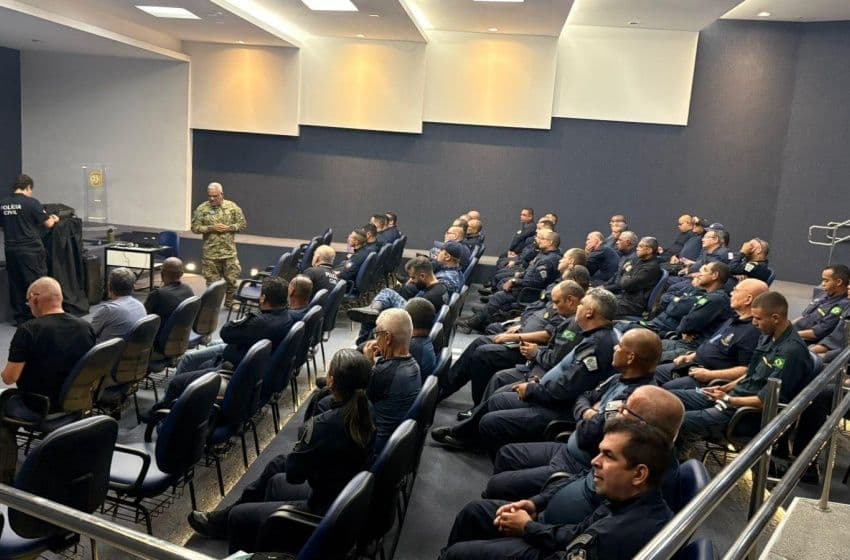 Curso visa contribuir para o aperfeiçoamento profissional e para o emprego adequado da tecnologia nas atividades de segurança pública. Foto: Ascom Semsc