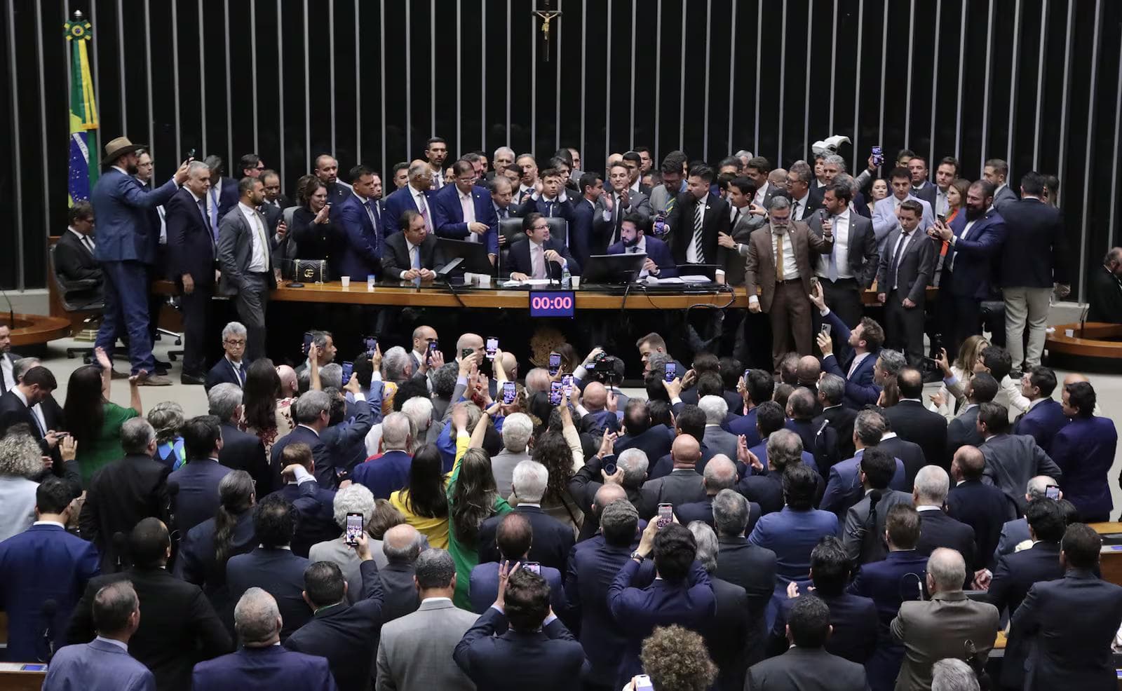 Deputados da oposição ocuparam plenário da Câmara, por 36 horas, em agosto de 2025 - Foto: Bruno Spada/Câmara dos Deputados