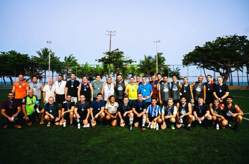 Seminfra e Iplam realizam jogo de futebol em homenagem ao Dia dos Pais na Areninha Pajuçara. Foto: Pedro Sant/Cortesia