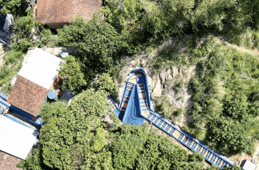 Escadarias de Riacho Doce, obra realizada pelo Programa Brota na Grota. Foto: Cortesia