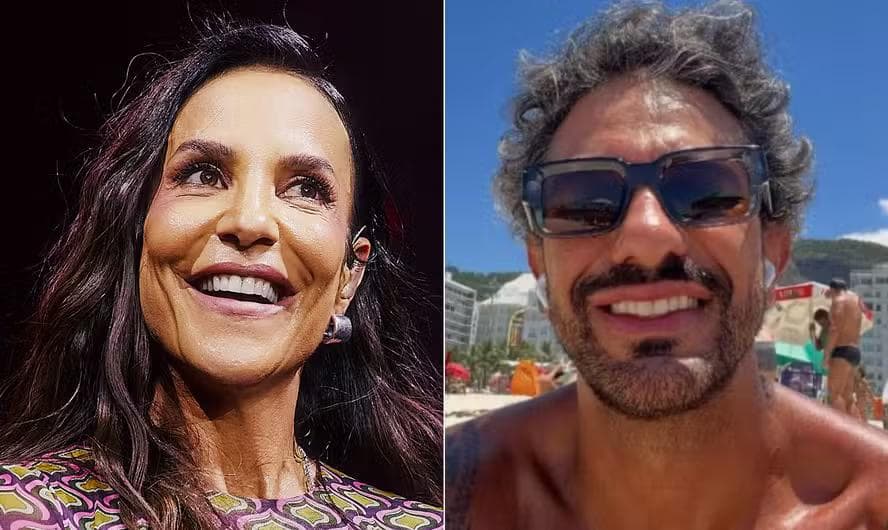 A cantora Ivete Sangalo e produtor Tiago Maia — Foto: Rafael Mattei/Divulgação e Reprodução/Instagram