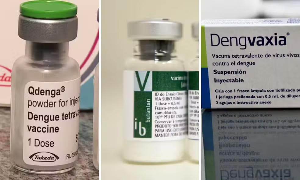 Vacinas contra a dengue: quem pode tomar Qdenga, Butantan-DV e Dengvaxia — e quem fica de fora — Foto: Reprodução/EPTV /Governo de São Paulo / Yuri Cortez/AFP
