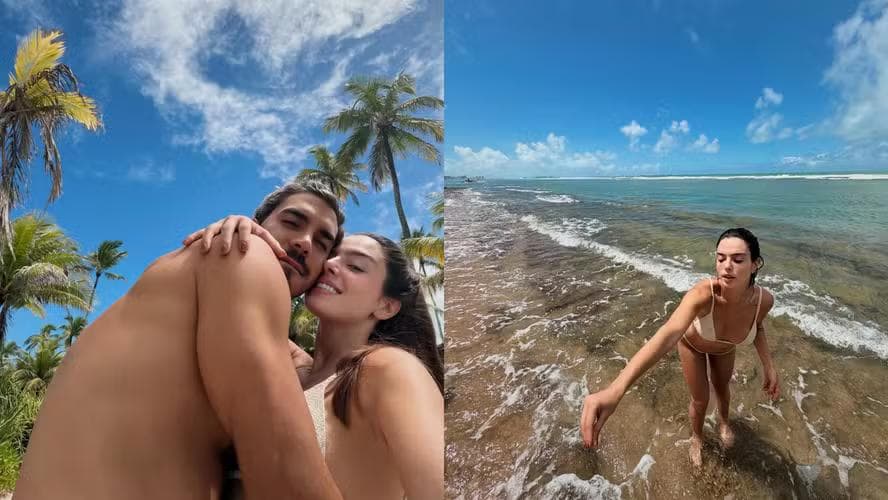 Giovanna Lancellotti e Gabriel David estão viajando — Foto: Reprodução/ Instagram @gilancellotti