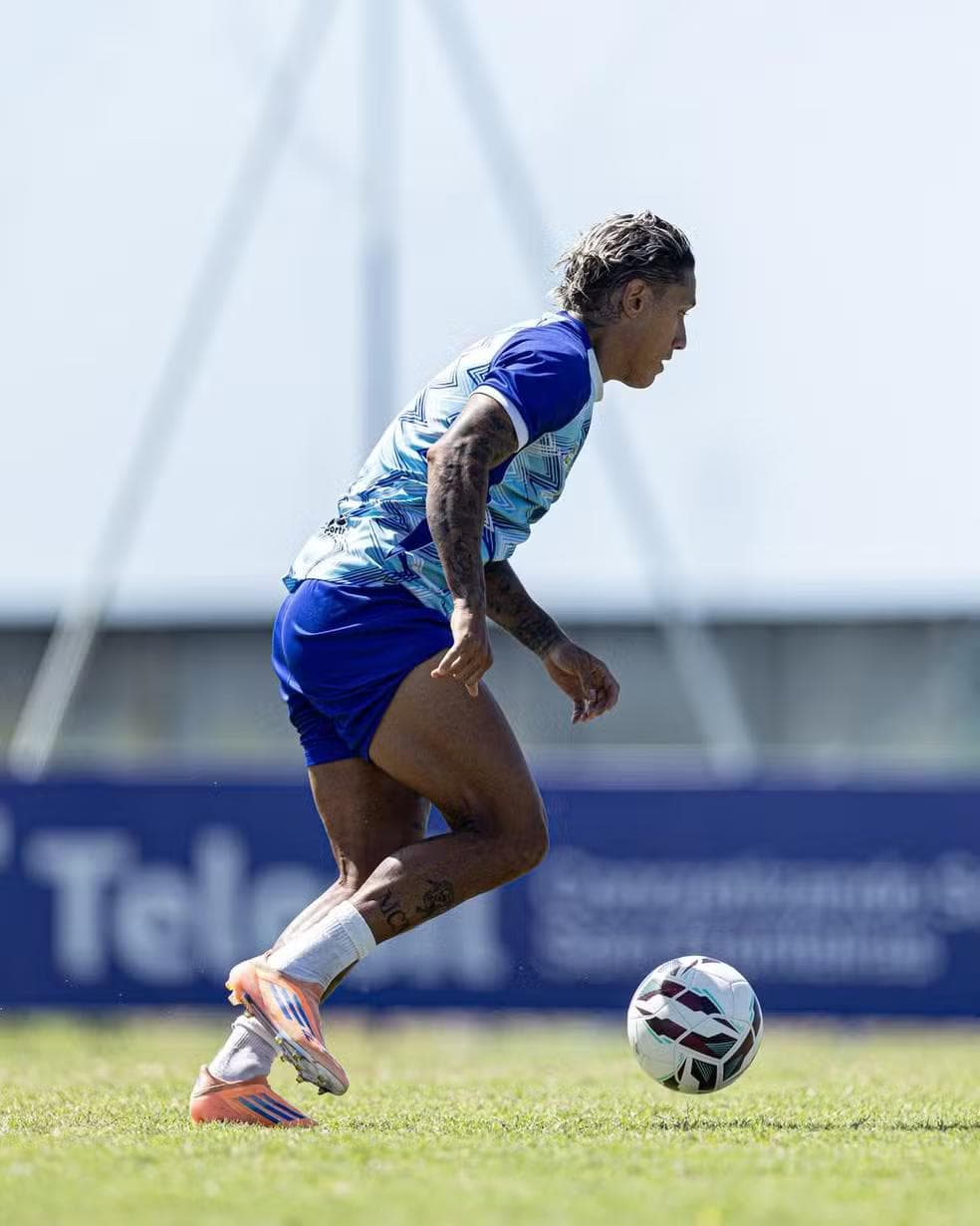 Dudu Figueiredo durante o treino — Foto: Allan Max/ASCOM CSA
