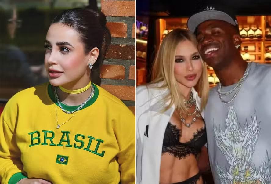 Bruna Pinheiro, Virginia Fonseca e Vini Jr — Foto: Divulgação e Reprodução/Instagram