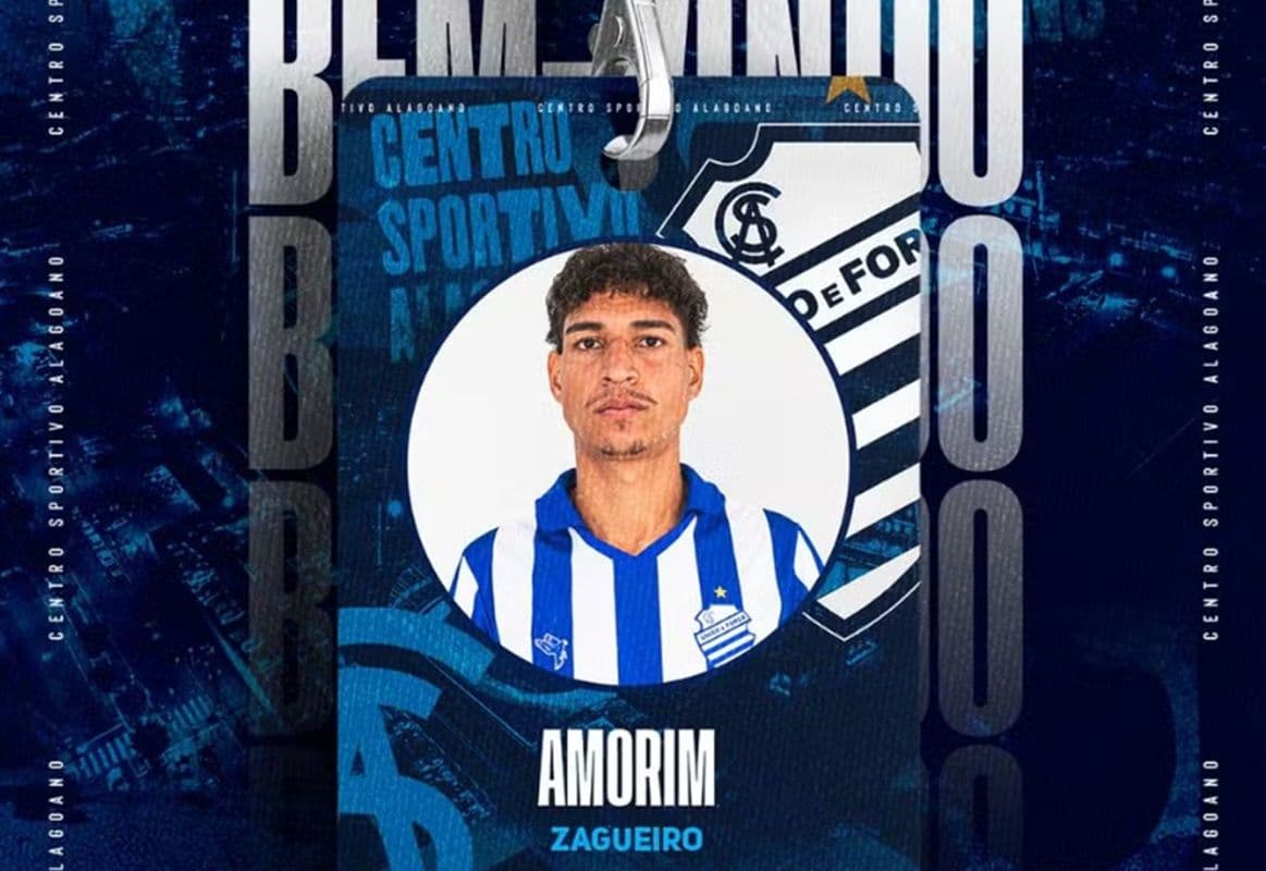 Amorim é anunciado pelo CSA — Foto: Divulgação/CSA