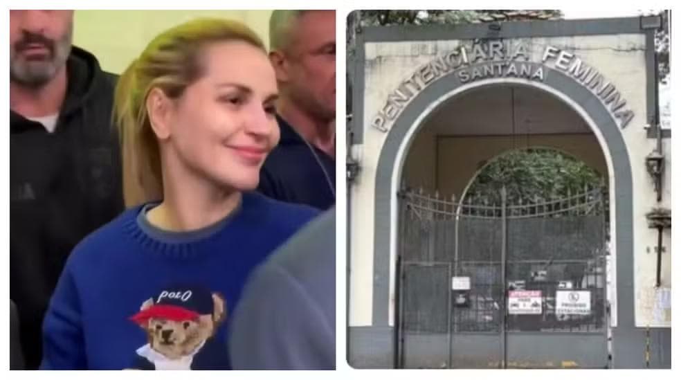 Deolane Bezerra ficou presa na Penitenciária Feminina de Santana, Zona Norte de São Paulo — Foto: Reprodução/TV Globo