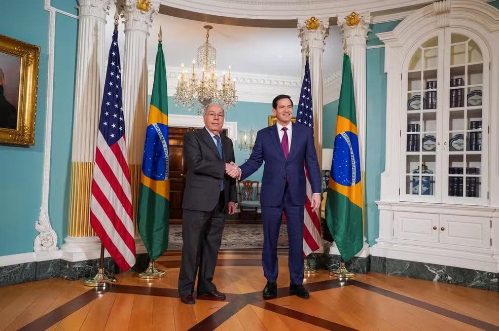 Marco Rubio e Mauro Vieira — Foto: Reprodução/X