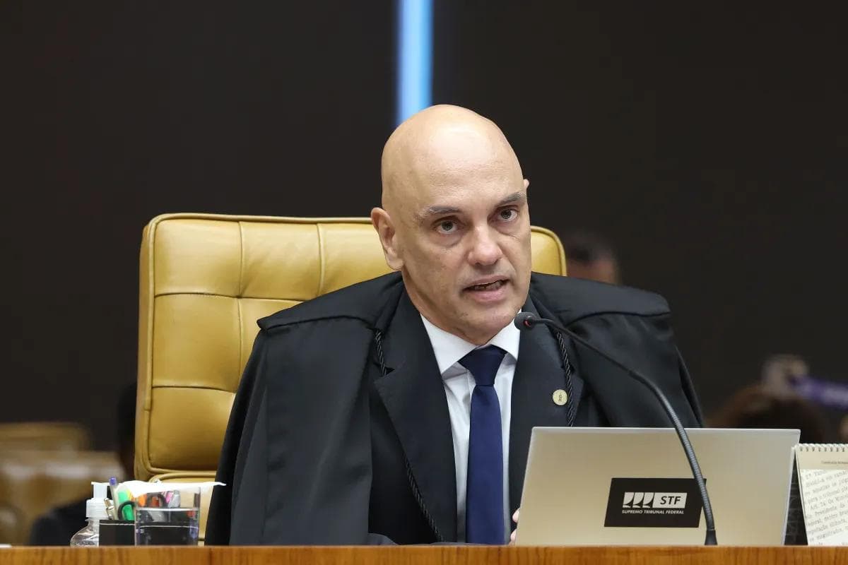 Ministro Alexandre de Moraes em sessão plenária do STF • Luiz Silveira/STF