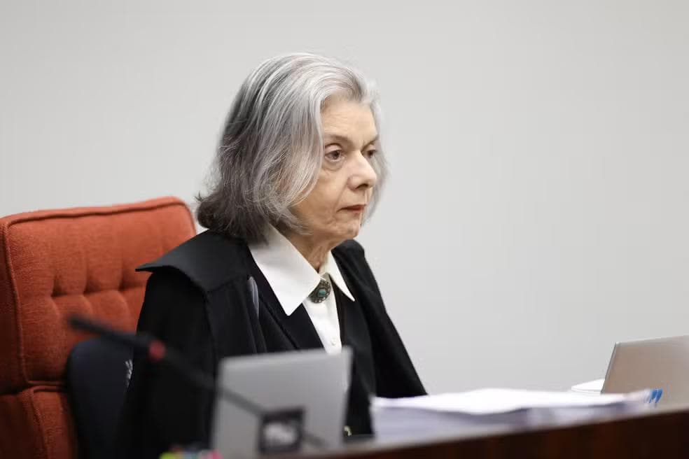 Carmen Lucia durante segundo dia de julgamento de Bolsonaro na 1ª Turma do STF — Foto: Antonio Augusto/STF