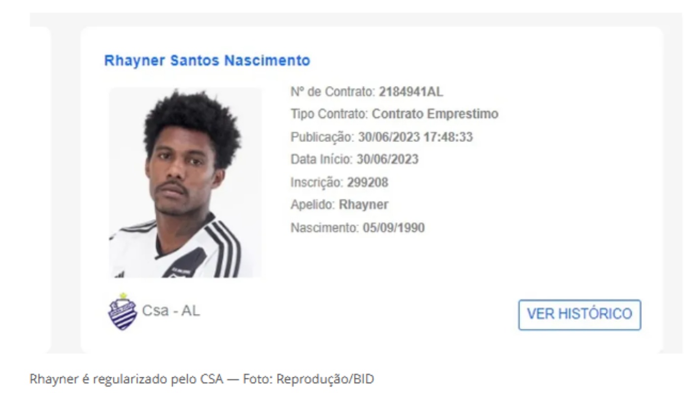 Atacante Rhayner é o novo reforço do Bahia